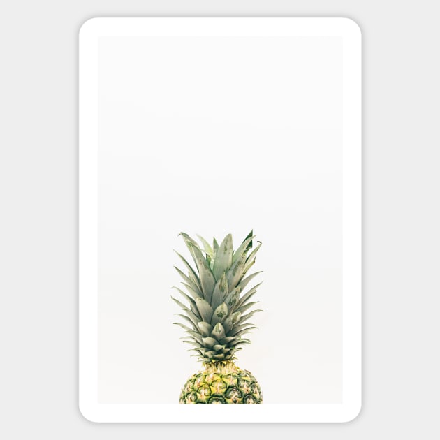 Peaking Pineapple Sticker by opticpixil